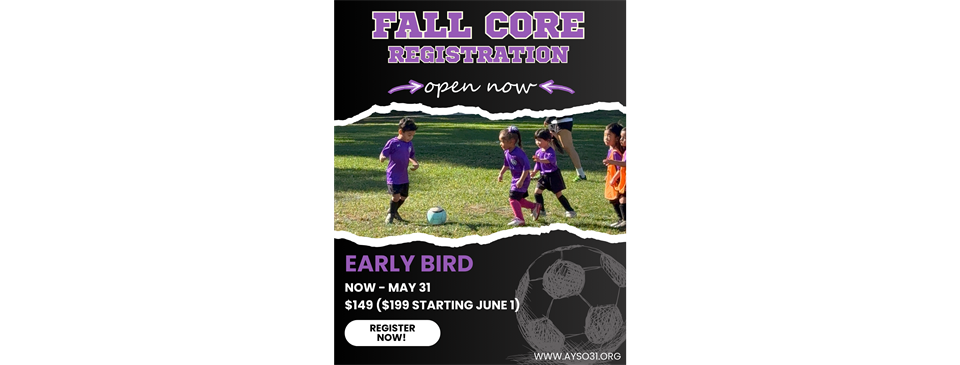 Fall Core Registration is OPEN!